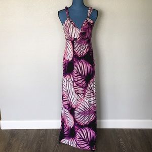 Leaf maxi dress